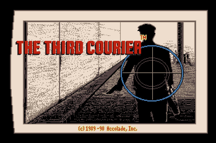 Third Courier, The Apple IIgs Screenshot: Title screen.