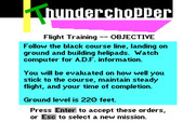 Thunderchopper for IBM PC/Compatibles - Flight training mission objective.