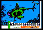 Thunderchopper for Apple II - Title screen.