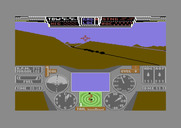 Thunderchopper for Commodore 64 - In this mission a convoy needs to be protected.