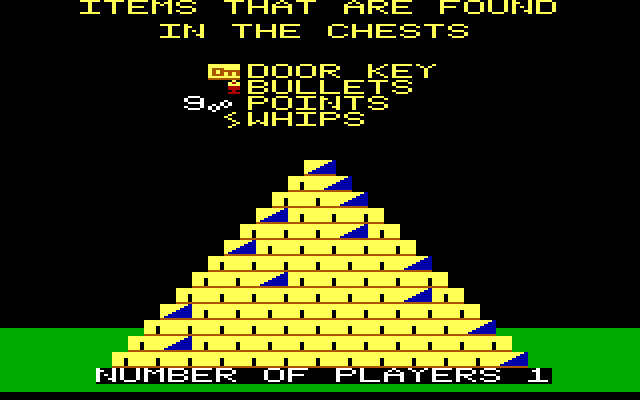 Lost Tomb IBM PC/Compatibles Screenshot: Items that can be found.