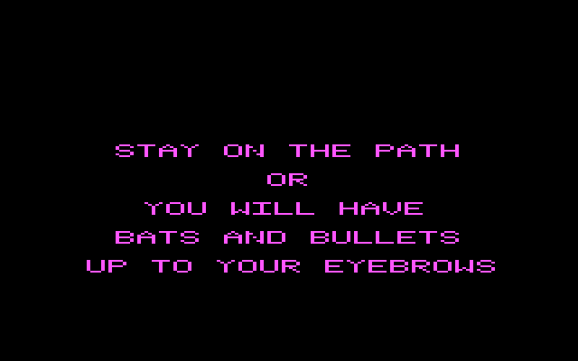 Lost Tomb IBM PC/Compatibles Screenshot: Stay on the path in this next room.