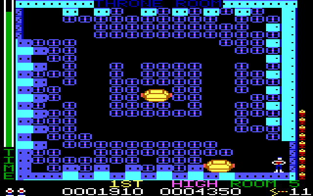 Lost Tomb IBM PC/Compatibles Screenshot: Stay on the path here, if you can!