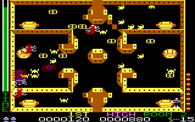Lost Tomb IBM PC/Compatibles Screenshot: There's no visible exit, so I need to find a key first...