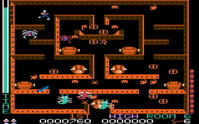 Lost Tomb IBM PC/Compatibles Screenshot: There are a lot of creatures to avoid here!