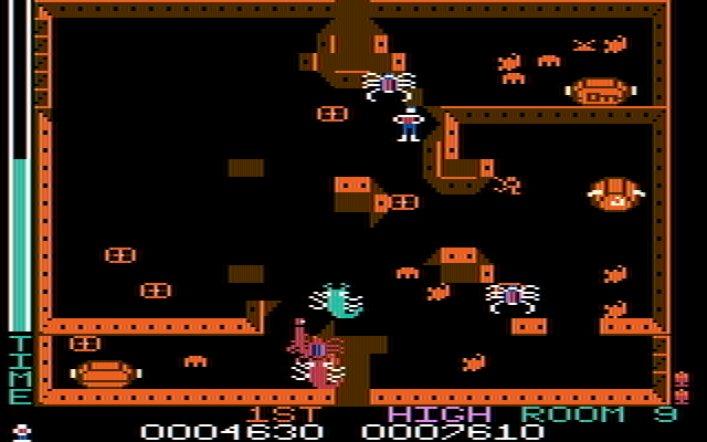 Lost Tomb IBM PC/Compatibles Screenshot: Fighting my way through another room...