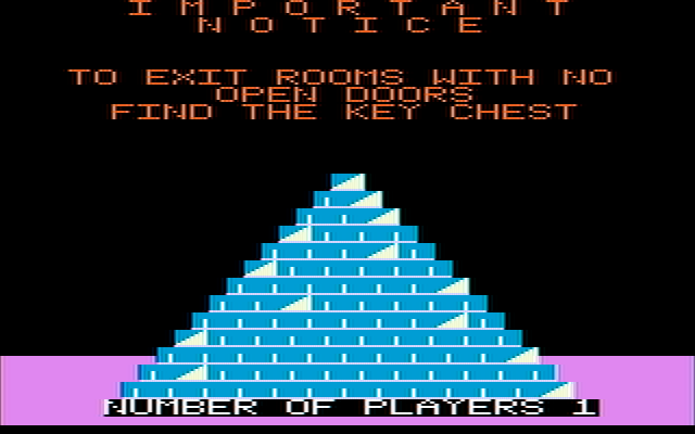 Lost Tomb IBM PC/Compatibles Screenshot: An important notice!