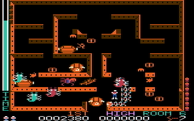 Lost Tomb IBM PC/Compatibles Screenshot: Use the whip to destroy walls, creatures, and more!