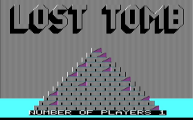 Lost Tomb IBM PC/Compatibles Screenshot: Title screen.
