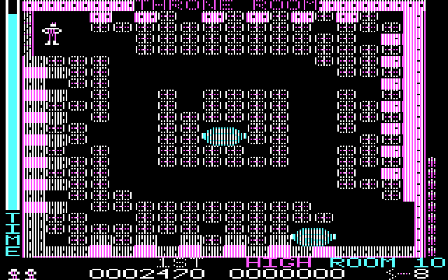 Lost Tomb IBM PC/Compatibles Screenshot: Can you grab treasures and get out safely?
