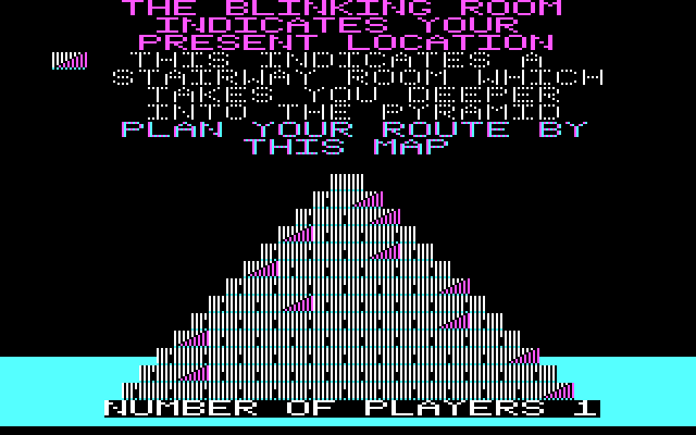 Lost Tomb IBM PC/Compatibles Screenshot: The game map.