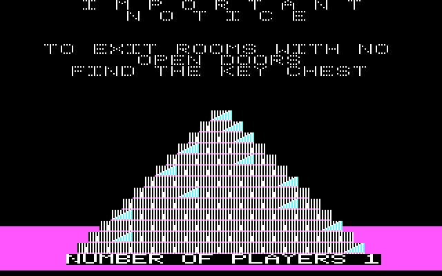 Lost Tomb IBM PC/Compatibles Screenshot: An important notice!