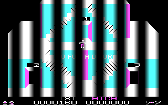 Lost Tomb IBM PC/Compatibles Screenshot: Enter a door to select the next room!