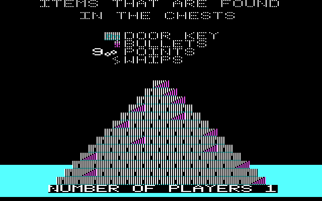 Lost Tomb IBM PC/Compatibles Screenshot: Some items you can collect.