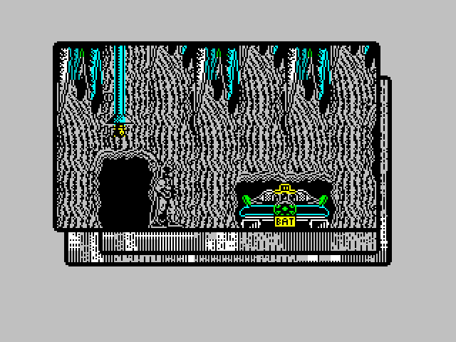 Batman: The Caped Crusader ZX Spectrum Screenshot: Here's the bat mobile...