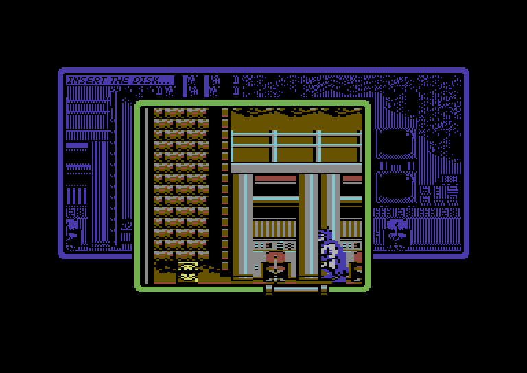 Batman: The Caped Crusader Commodore 64 Screenshot: Open the chests to find objects.