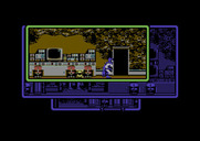 Batman: The Caped Crusader for Commodore 64 - Exploring the bat cave.