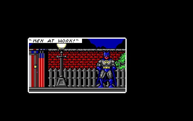 Batman: The Caped Crusader IBM PC/Compatibles Screenshot: Somehow this door needs to be unlocked...