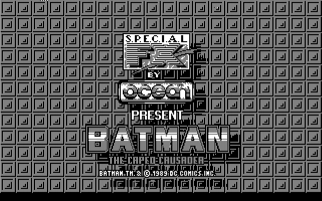 Batman: The Caped Crusader IBM PC/Compatibles Screenshot: Title screen.