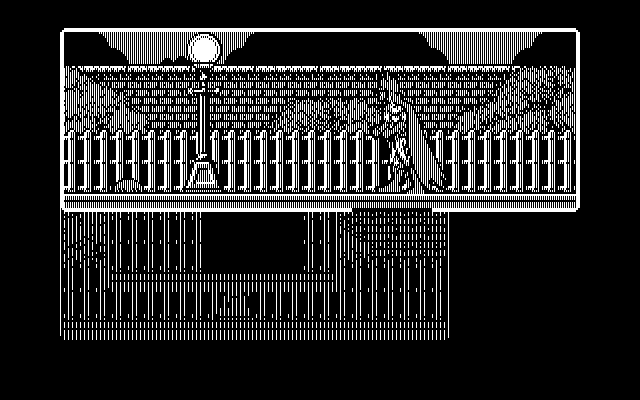 Batman: The Caped Crusader IBM PC/Compatibles Screenshot: Exploring the park for some useful items.