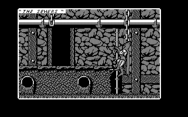 Batman: The Caped Crusader IBM PC/Compatibles Screenshot: On some screens Batman can climb to different platforms.