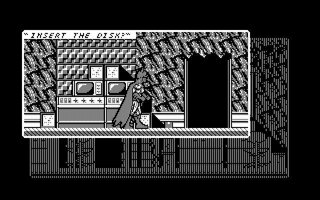 Batman: The Caped Crusader IBM PC/Compatibles Screenshot: Insert the disk?