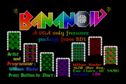 Bananoid for IBM PC/Compatibles - Title screen.