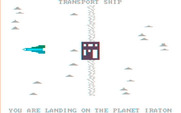 M.U.L.E. for IBM PC/Compatibles - Landing on the planet Iraton.