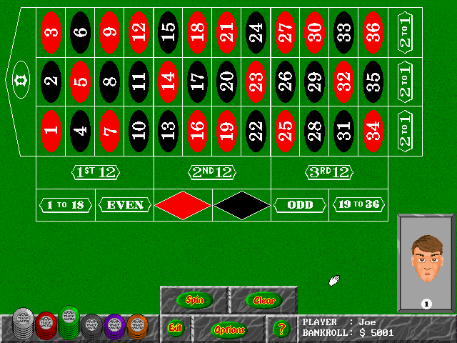 Trump Castle 3 IBM PC/Compatibles Screenshot: Place your bet...