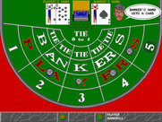 Trump Castle 3 for IBM PC/Compatibles - The baccarat table.