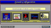 Trump Castle 3 for IBM PC/Compatibles - Selecting sound card configuration.