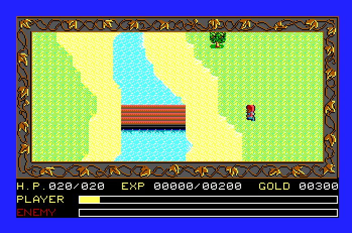 Ys: The Vanished Omens Apple IIgs Screenshot: There's a lot of land to explore...