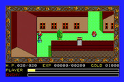 Ys: The Vanished Omens for Apple IIgs - Exploring the town.