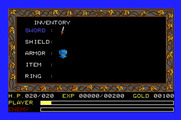 Ys: The Vanished Omens for Apple IIgs - Be sure to equip some items before heading towards danger!