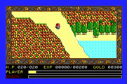 Ys: The Vanished Omens for Apple IIgs - Heading into the mountains...