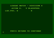Football Manager for Atari 8-bit - Time for a game!