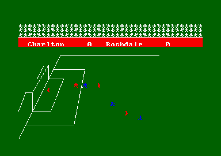 Football Manager Amstrad CPC Screenshot: Another game is played...