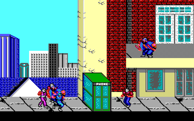 Ninja Gaiden IBM PC/Compatibles Screenshot: I'm surrounded!
