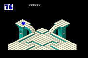 Marble Madness for Apple IIgs - Third level begins...
