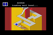 Marble Madness for Apple IIgs - Loading the next level.
