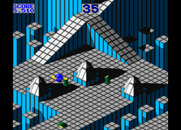 Marble Madness for Arcade - Those green things will stun your marble and cost precious time.
