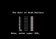 Marble Madness for Apple II - The high score table.