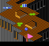 Marble Madness for NES / Famicom - Don't fall into those pools of acid...