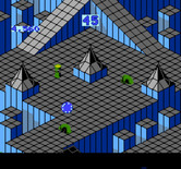 Marble Madness for NES / Famicom - Avoid the strange creatures that sometimes appear in the maze...