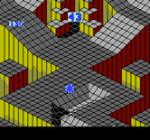 Marble Madness for NES / Famicom - The marble rolls down the practice maze...
