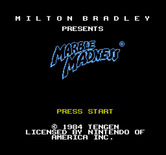 Marble Madness for NES / Famicom - Title screen.