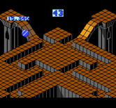 Marble Madness for NES / Famicom - Intermediate race, and I'm falling off of the path...