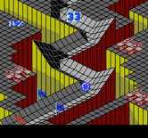 Marble Madness for NES / Famicom - There's the finish line!