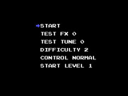 Marble Madness for Sega Master System - Main menu.