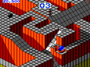 Marble Madness for Sega Master System - The marble catapult.